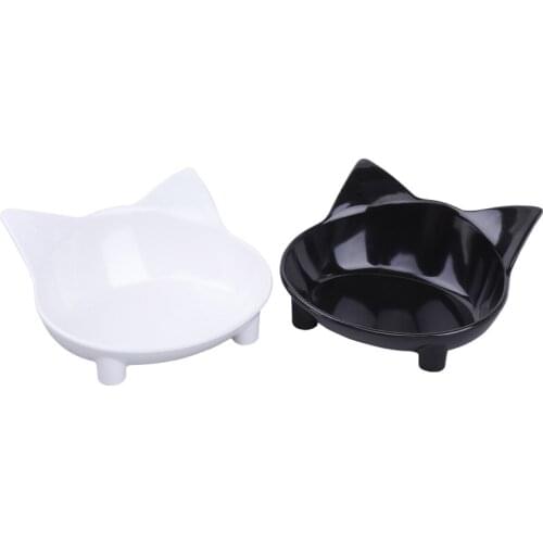 Cute Pet Supplies Candy Color Feeding Water Food Puppy Feeder Cat Dog Bowls Pet Cat Feeding Bowl Plastic Dog Bowl