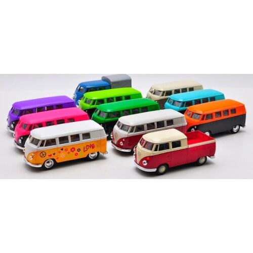 1:36 alloy pull back 1962 T1 bus van model,high-simulation hot-selling childrens toys,metal toys,free shipping