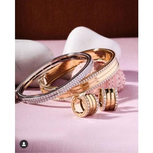 Jankelly luxury Unique African Bangle Ring Set Jewelry Sets For Women Wedding Cubic Zircon Crystal CZ Dubai Bridal Jewelry Set