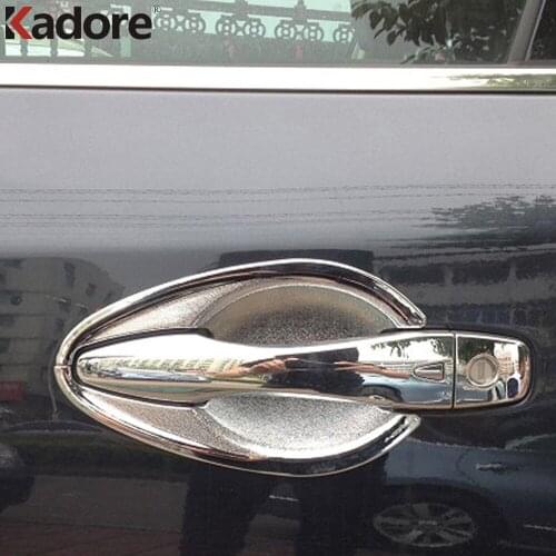 For Nissan Teana 2013 2014 ABS Chrome Insert Door Handle Bowl Trim Protection Sticker Car Styling Exterior Accessories