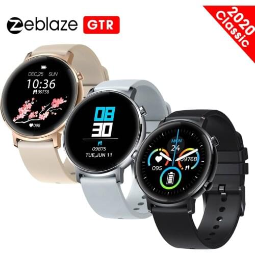 New Zeblaze GTR Smartwatch Women Men Heart Rate Blood Pressure Monitor Multiple Sport Modes Smartwatch Life Waterproof For Phone