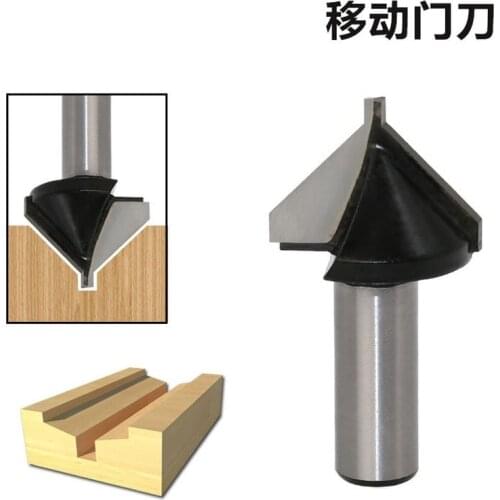 1PC 1/2" Shank Industrial Grade Mobile door knife CNC Tool Door Edge Bits Wooden Surplus Milling Cutter