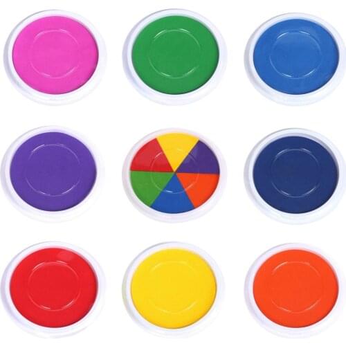 Stamp Pads, Washable Ink Pads for Kids, Craft Ink Stamp Pads for Rubber Stamps, Paper, Scrapbooking, Wood Fabric, for Kids