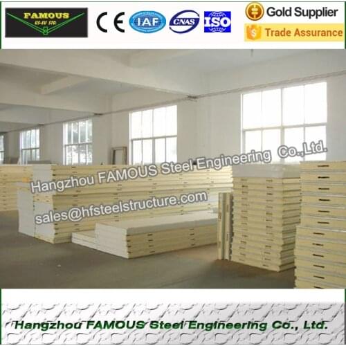 Polyurethane freezer pu cold room panel for refrigeration unit 100mm