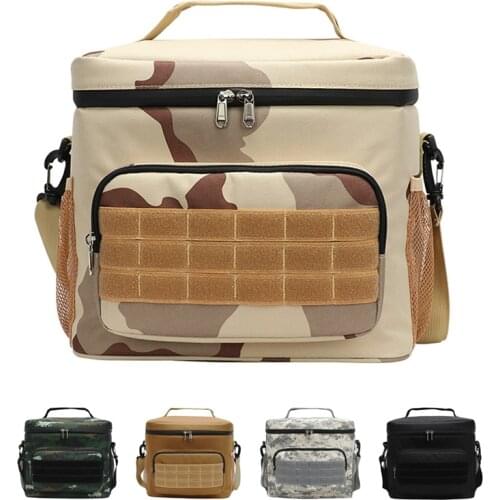 15L Portable Lunch Bag Thicken Folding Fresh Keeping Waterproof Cooler Bags Insulation Thermal Bag Ice Pack Food Storage Bags