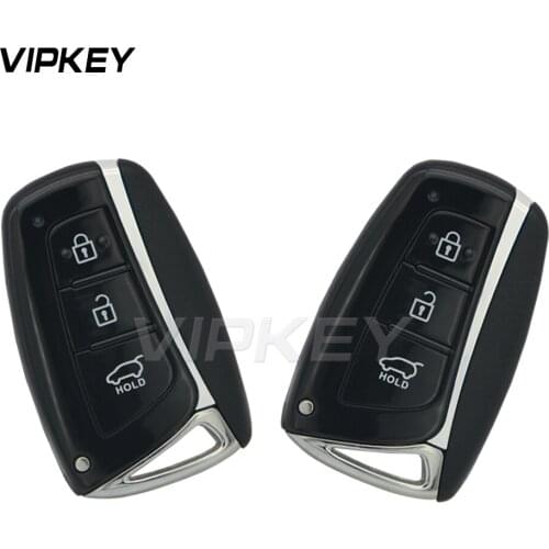 Remotekey 2pcs New style 3 button 433mhz ID46 electronic chip 7952 for Hyundai Santa Fe IX45 2013 2014 Smart keyless entry