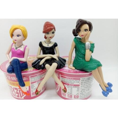 Pvc figure model toy lady 3pcs/set