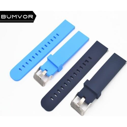 Quick Installation Strap for Motorola Moto 360 2nd Gen 46mm Samsung Gear 2 Silicone Rubber Strap 18mm/20mm/22mm