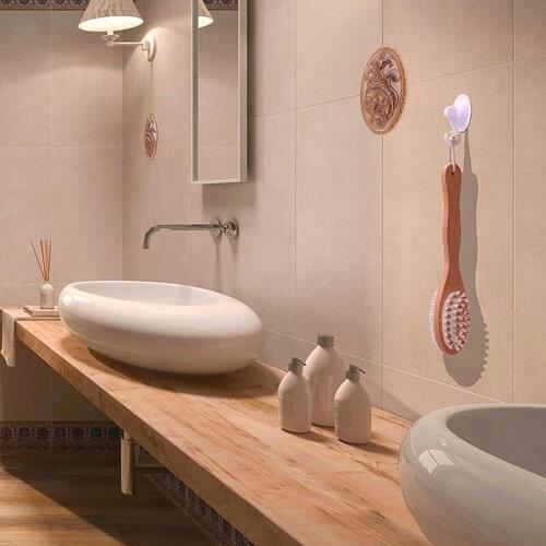 Body Brush Long Handle 1PC Bathroom Accessories Massager Brushes 2 In 1 Natural Bristles Wooden Double Sided Spa Shower Brush