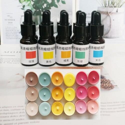 10ml High Concentration Liquid Dye Soybean Wax Pigment DIY Handmade Scented Candle Coloring Colorants Jewelry Making
