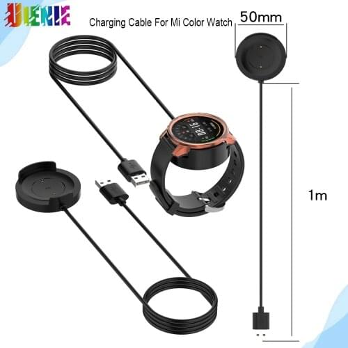 1M Black With Magnetic Smart Watch Charging Cable For Xiaomi Mi Color Watch Adapter USB Replacement Watch Wireless Charger