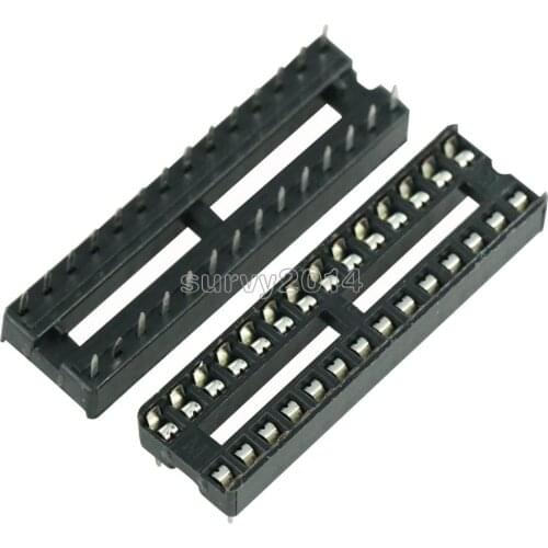 10 pcs DIP-28 28 PIN 28PIN DIP IC Sockets Adaptor Solder Type Narrow