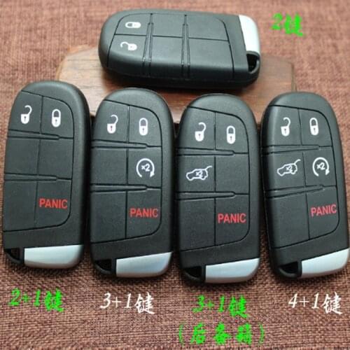 DAKATU 2/3/4/5 Buttons Smart Remote Car Key Shell For Chrysler Dodge Journey 2011-2015 Keyless Fob Case With Emergency Blade