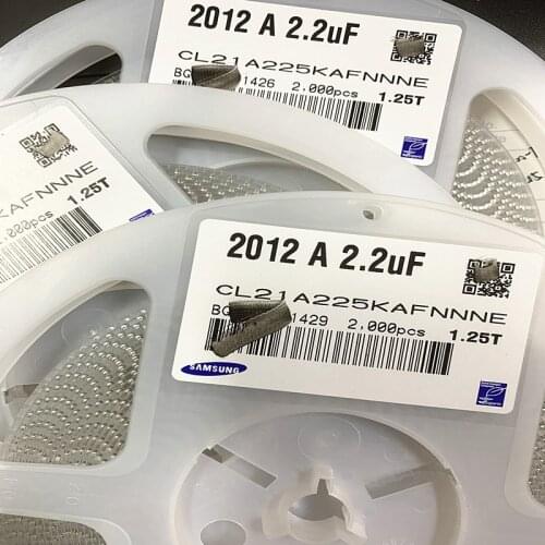 CL21A225MPFNNNE CL21A225MOFNNNE 0805 2.2uF 10V 16V X5R ±20% CL21A225KQFNNNE CAP CER 2.2UF 6.3V X5R 0805 Chip capacitors