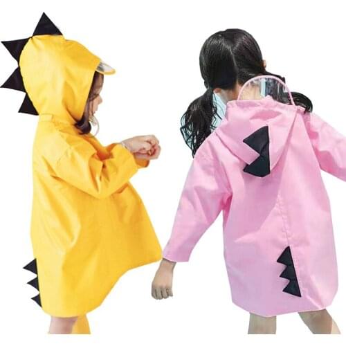 Outdoor Cute Dinosaur Polyester Baby Raincoat Children Raincoat Boys And Girls Rainproof Cloak Kids Waterproof Raincoat