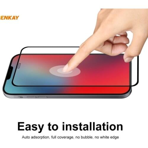 For iPhone 12 mini & 12 & Pro & Pro Max ENKAY Hat-Prince Full Glue 0.26mm 9H 2.5D Tempered Glass Full Coverage Film