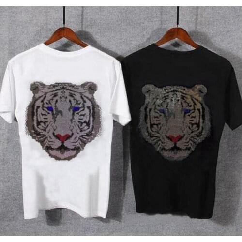 Hot drill Mens T Shirt Tops Tees Short Sleeve Casual Men Tshirt Clothes Male high quality 2021
