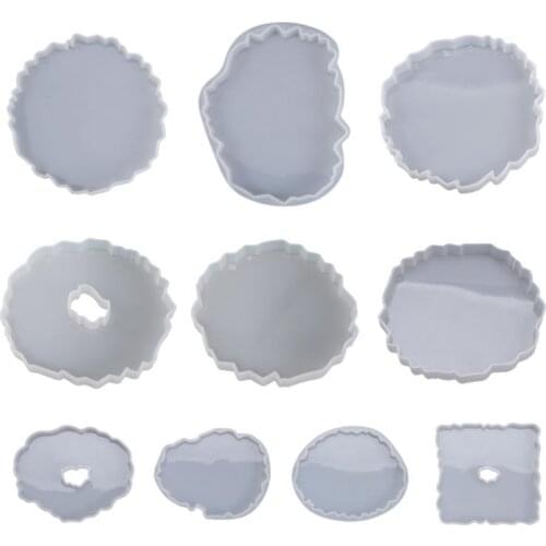 Making Tools Silicone Crystal Epoxy Resin Mold 1pcs/lot Irregular Wave Coaster Mat Casting Mould Handmade DIY Crafts Decoration