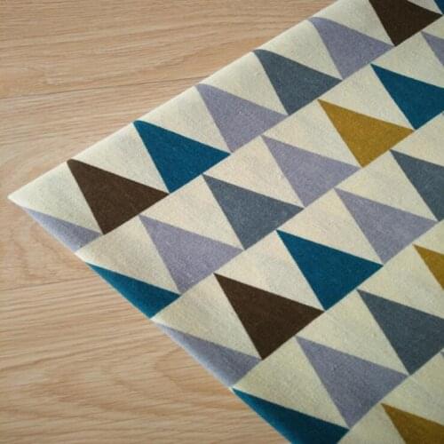 Cotton Flax Canvas Printing Fabric Geometric Printing Cotton Linen Fabric For DIY Sewing Quilting Cloth Width By 150CM