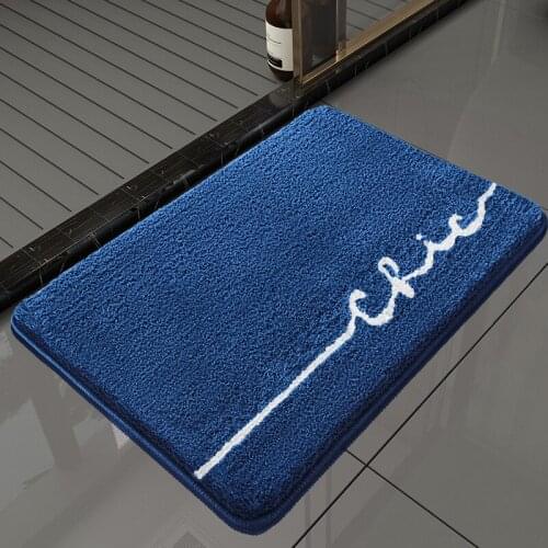 Microfiber Home Decor Bathroom Mat Water Absorption Antislip Toilet Bath Carpet Doormat For Shower Room Bedroom Hallway Rugs