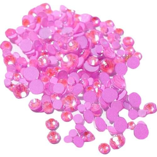 350x Nail Rhinestones Glow-in-the-Dark Round Charms Gem 6 Sizes for Body Eye