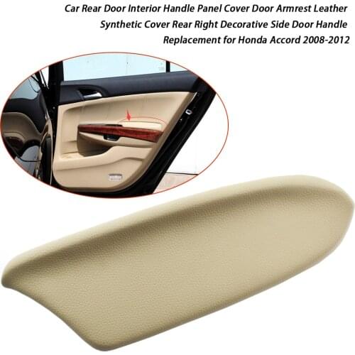 Left Right Auto Rear Door Interior Handle Panel Cover Door Armrest Cover Rear Door Handle for Honda Accord 2008-2012 Car Parts