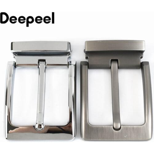 Deepeel 3pcs 40mm Mens Pin Belt Buckle Metal Clip Buckles DIY Leather Craft Apparel Accessory Supply for 3.8cm-3.9cm Wide Belts