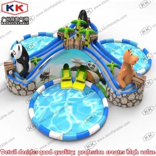 Water Slide Inflatables, Inflatable Water Park Playground, Inflatable Commercial Pool Water Park