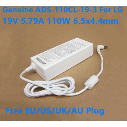 Genuine ADS-110CL-19-3 190110G 19V 5.79A 110W 6.5x4.4mm AC Adapter For LG PF1500G 34UC98 34UC88 EAY63032202 Power Supply Charger