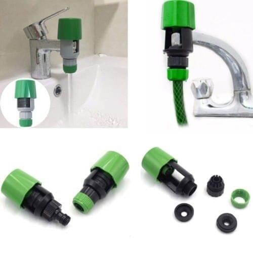 1/2PC Kitchen Faucet Adapter Plastic Bathroom Basin Water Tap Head Nozzle Connector Fast Joint Garden Watering Irrigation