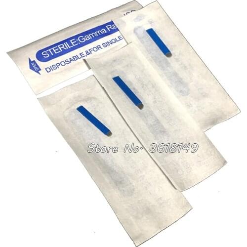 Laminas Agulhas Tebori 0.18mm Microblading Needles Permanent Makeup Tattoo Needle 7 9 12 14 17 18 21 15U 18U 21U for Eyebrow