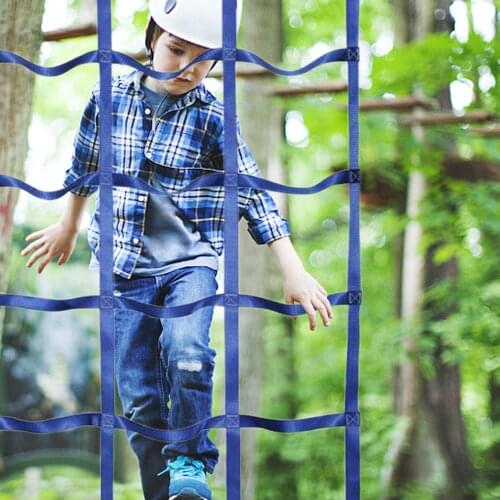 Climbing Cargo Net For Kids Polyester Outdoor Rope Ladder Outdoor Children Expand Physical Fitness Training Climbing Rope Net