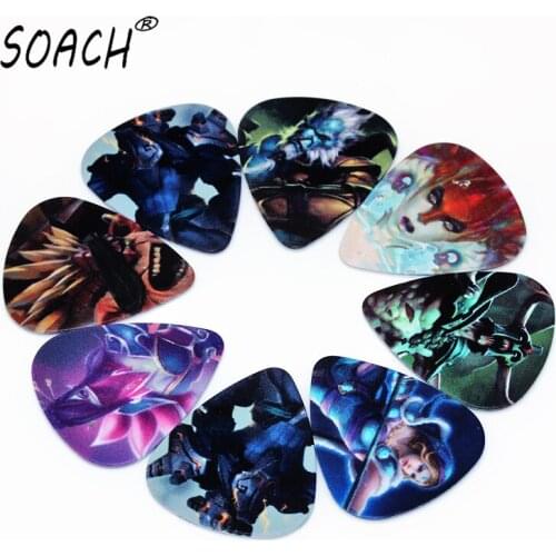 SOACH 50pcs Newest cartoon Guitar Picks Thickness 0.71mm strap pick Guitar Accessories