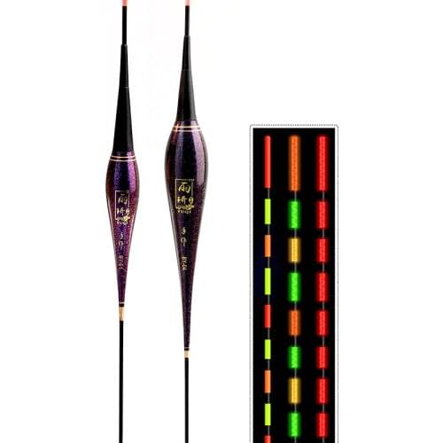 1PCS New Nano Materials Fish Bite Automatically Remind Color Change Smart Led Fishing Electronic Luminous Float Light Stick