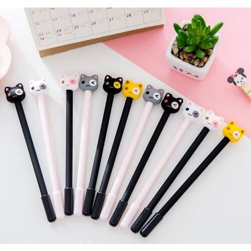 X103 cute adorable cat sell creative stationery carbon neutral pen black pen student supplies prizes Stationery office supplies