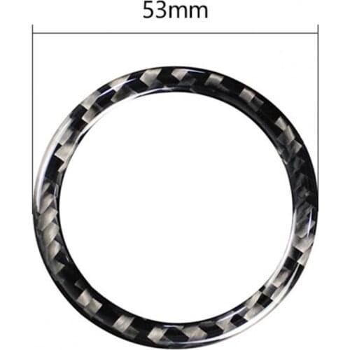 Start Stop Button Cover Ring Portable Decoration Carbon Fiber Interior Engine Ignition for Lexus IS250 2006-12 Left Right Drive