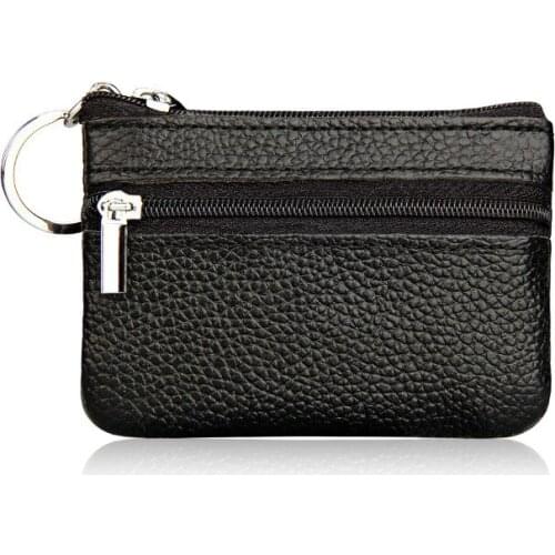 Women PU Leather Coin Purses Change Money Pocket Case Mini Functional Pouch Zipper Card Wallet