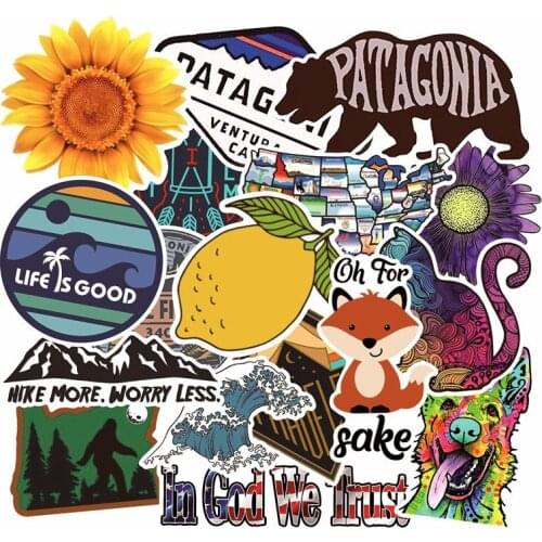 Animal Stickers Cool Cartoon Laptop Scrapbook Graffiti Waterproof Sticker Pack Suitcase Skateboard Luggage Kid Toy Sticker 17pcs