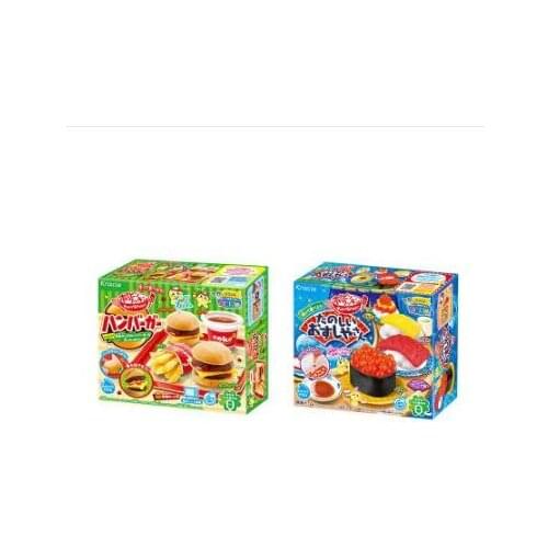 2pcs Japanese Popin Cook Happy kitchen cake donut hamburger ice cream Kitchen Pretend Toys