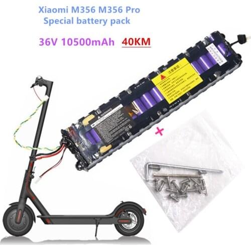 2020 New Original 36V 10.5Ah Battery for Xiaomi M356 M356 Pro Special Battery Pack 36V Li-ion Battery 10500mAh Riding 40km