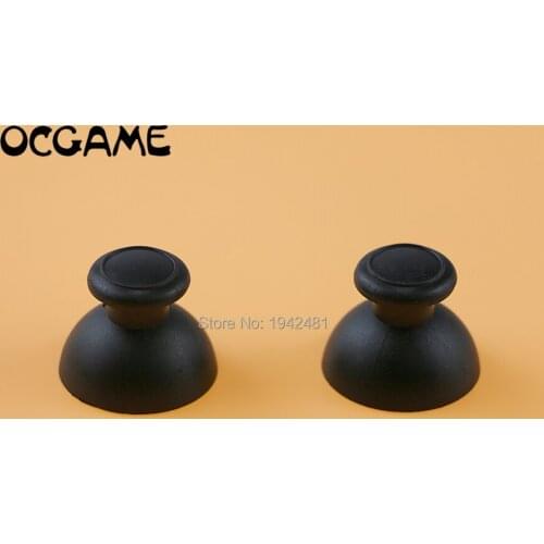 4pcs/lot=2pairs black Small Hole 3D Analog Thumbstick Joystick Caps mushroom for Wii U WIIU Controller