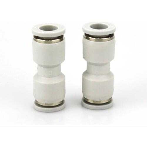 White plastic boutique straight through PU4/6/8/10/12/16 fast quick plug pneumatic connector airtac pneumatic