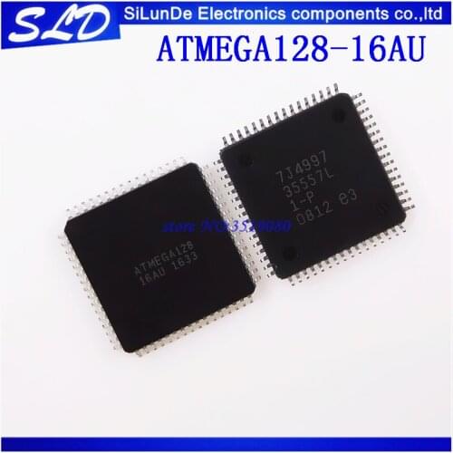 Free Shipping 10pcs/lot ATMEGA128-16AU ATMEGA128 QFP64 new and original in stock