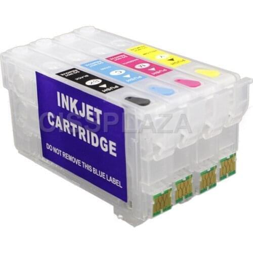 CISSPLAZA 2sets Europe T35 35xl T3591 Refillable Ink Cartridge with ARC compatible for Epson WF-4720 WF-4730 WF-4740 WF-4734