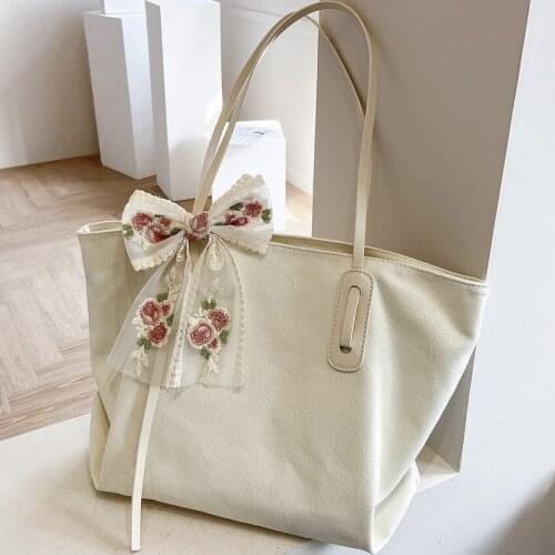 Designer Bag Women 2021 Canvas Tote Shoulder Blanc Sac En Toile Torebka Damska Duza Shopping Beach Travel Bolsos Grandes Casual
