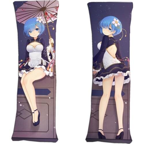Re Zero kara Hajimeru Isekai Seikatsu Dakimakura Case 3D Double Sided Bedding Hugging Body Pillowcase