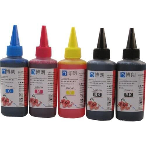 500ML Universal Refill Ink kit for canon PGI- 450 451 550 551 650 651 250 251 750 751 cartridge printer ink each bottle 100ML