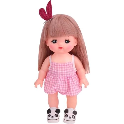 Dolls shoes American 14.5-inch Girl Cute white panda shoes loafers fit Japanese doll milo shoe accessories x39