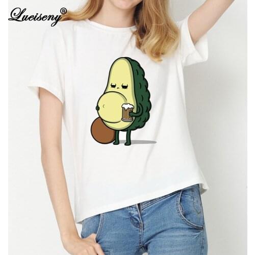 LUEISENY Women T Shirt 2021 Kawaii Fruit Print Tshirt Harajuku 90s Graphic Tees Female Short Sleeve T-shirt Summer Camisetas