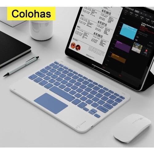 Mini Bluetooth Keyboard With Touchpad For iPad Phone Tablet Bluetooth iPad Keyboard Mouse Set For Phone Tablet Accessories